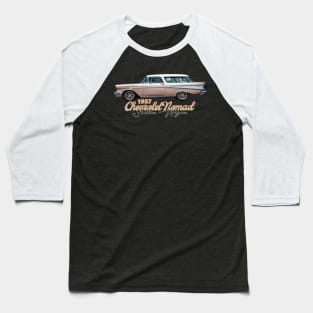 1957 Chevrolet Nomad Station Wagon Baseball T-Shirt